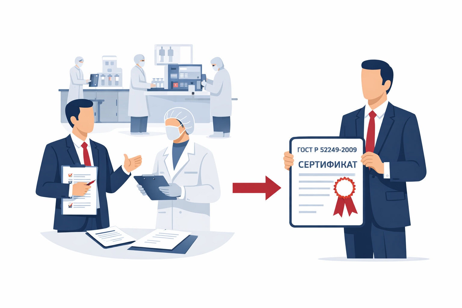 Процедура сертификации ГОСТ Р 52249-2009 в Донецке